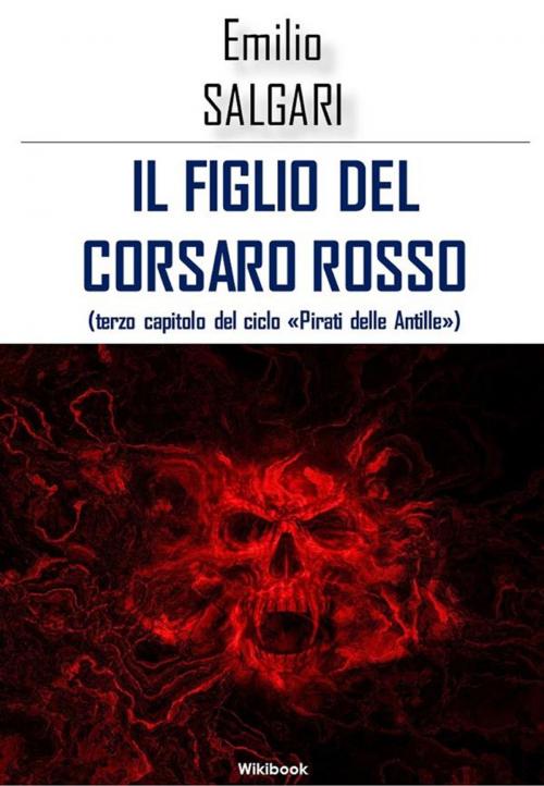 Cover of the book Il figlio del Corsaro Rosso by Emilio Salgari, Wikibook