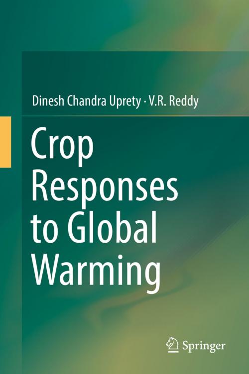 Cover of the book Crop Responses to Global Warming by Dinesh Chandra Uprety, V.R Reddy, Springer Singapore