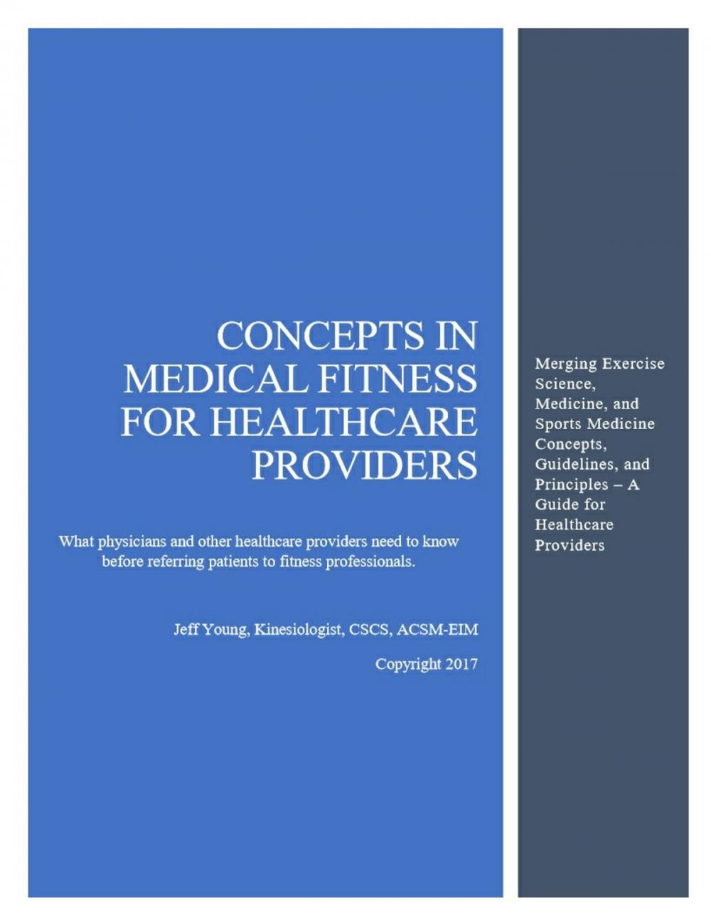 Big bigCover of Concepts in Medical Fitness for Healthcare Providers