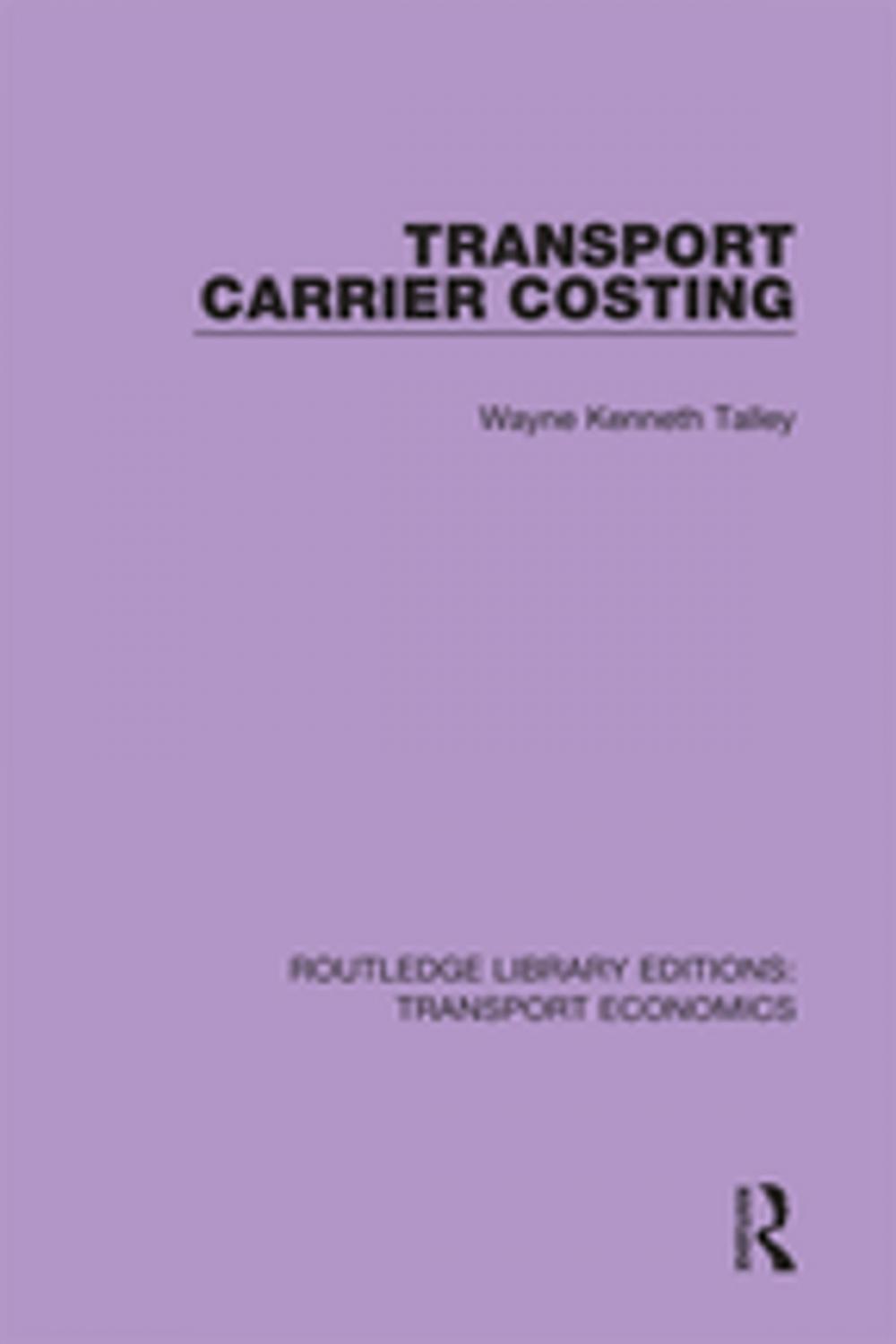 Big bigCover of Transport Carrier Costing