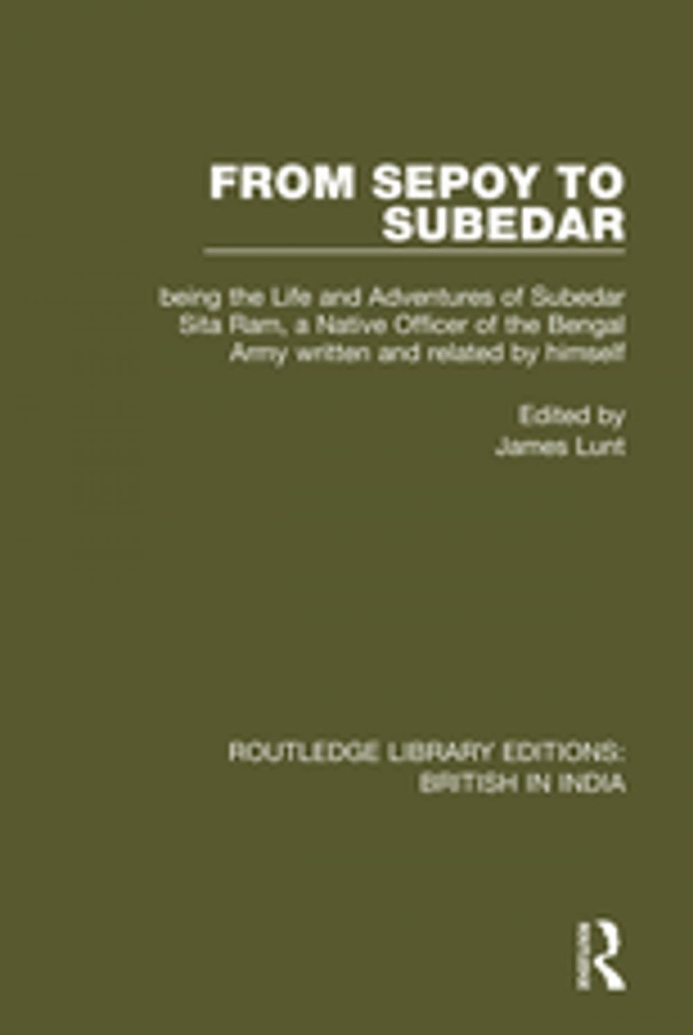 Big bigCover of From Sepoy to Subedar