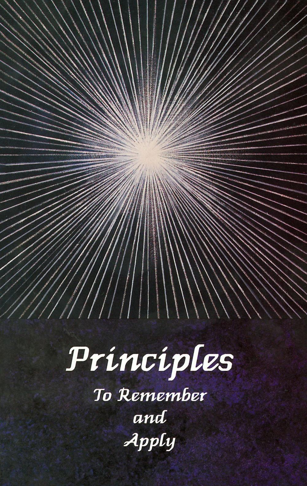 Big bigCover of Principles to Remember and Apply