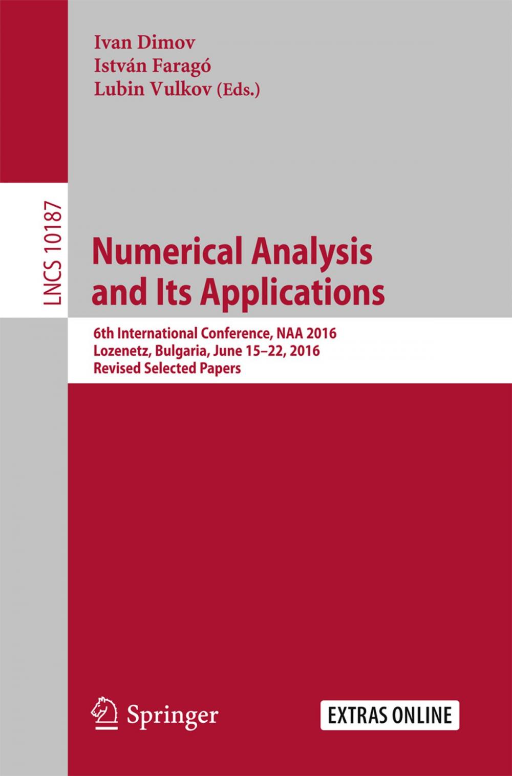 Big bigCover of Numerical Analysis and Its Applications