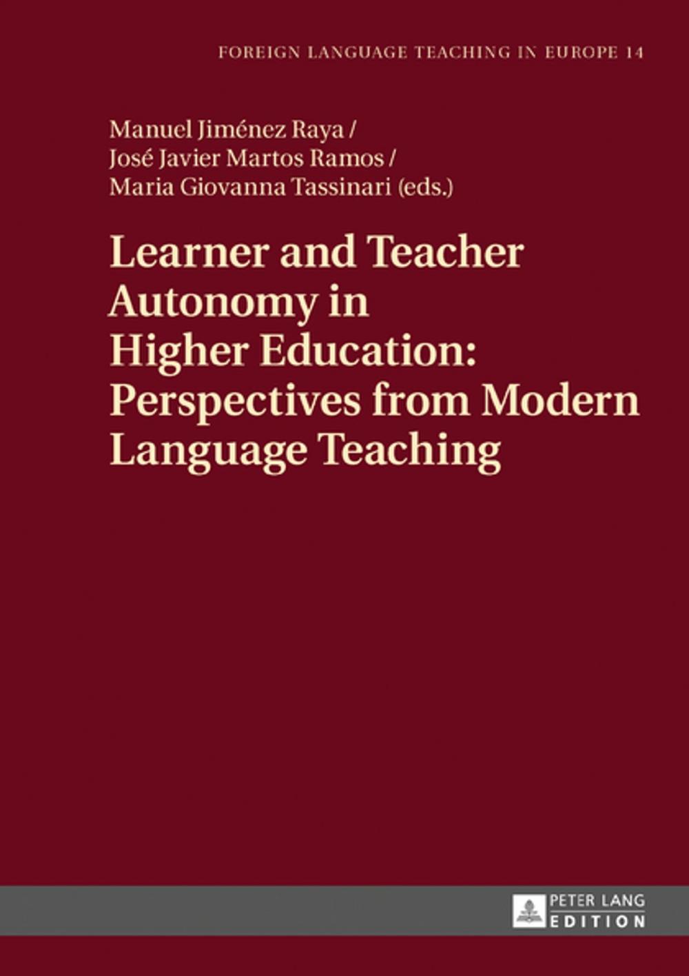 Big bigCover of Learner and Teacher Autonomy in Higher Education: Perspectives from Modern Language Teaching