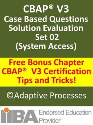 Book cover of CBAP V3 Case Study based Sample Questions Solution Evaluation Set 02
