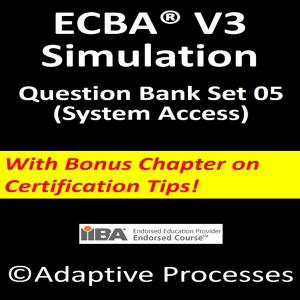 bigCover of the book ECBA V3-Simulation test - Set 5 by 