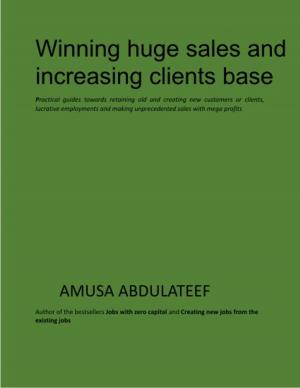 Cover of the book winning huge sales and increasing clients base by Gerardo Mendoza Peña