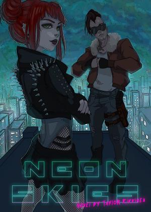 Book cover of Neon Skies