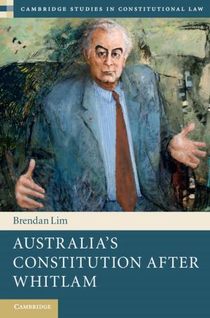 Cover of the book Australia's Constitution after Whitlam by Sitta von Reden