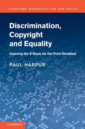 Cover of the book Discrimination, Copyright and Equality by Inge van Rij