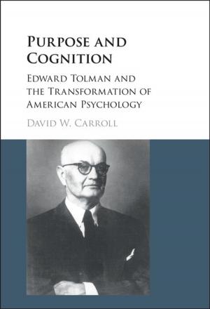 Cover of the book Purpose and Cognition by Mary Donnelly