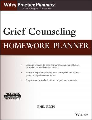 Cover of the book Grief Counseling Homework Planner by The Poetry Center, John Timpane
