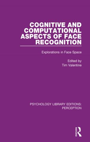 Cover of the book Cognitive and Computational Aspects of Face Recognition by Jana VanderGoot