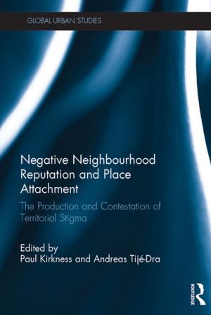 Cover of the book Negative Neighbourhood Reputation and Place Attachment by Hartmut Brandt, Uwe Otzen