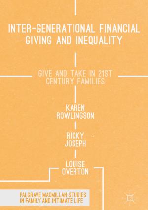 Cover of the book Inter-generational Financial Giving and Inequality by Eva De Clercq