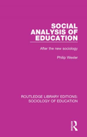Cover of the book Social Analysis of Education by Denys Potts