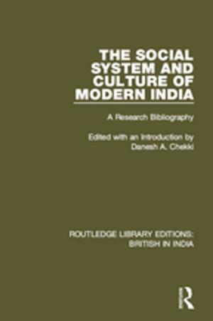 Cover of the book The Social System and Culture of Modern India by R. G. D. Allen