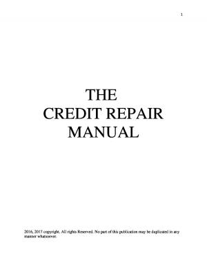 Cover of Credit Repair Manual