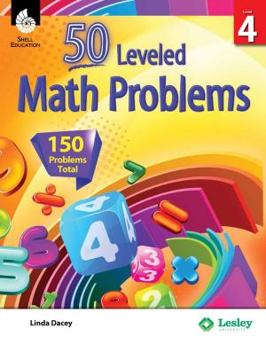 Book cover of 50 Leveled Math Problems Level 4