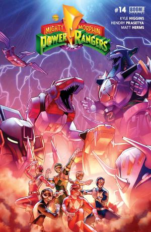 Cover of the book Mighty Morphin Power Rangers #14 by Steve Jackson, Will Hindmarch, Len Peralta