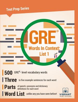 Cover of the book GRE Words In Context: List 1 by Vibrant Publishers