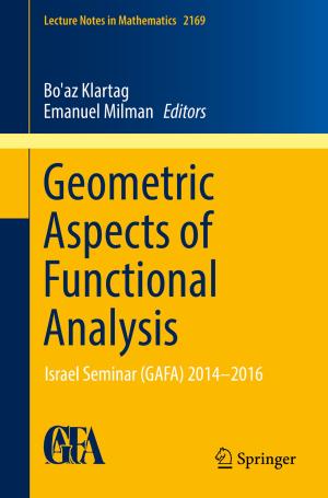 Cover of the book Geometric Aspects of Functional Analysis by Fábio A. O.  Fernandes, Ricardo J. Alves de Sousa, Mariusz Ptak