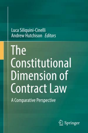 Cover of the book The Constitutional Dimension of Contract Law by Niccolò Machiavelli