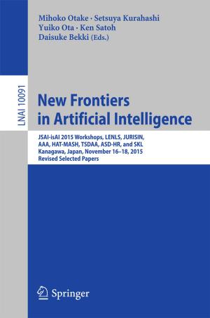 Cover of the book New Frontiers in Artificial Intelligence by Christopher L. Culp, Andria van der Merwe, Bettina J. Stärkle