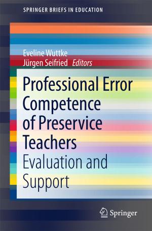 Cover of the book Professional Error Competence of Preservice Teachers by Xilin Liu, Jan Van der Spiegel