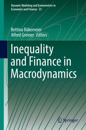 Cover of the book Inequality and Finance in Macrodynamics by Peter Stechlinski, Xinzhi Liu