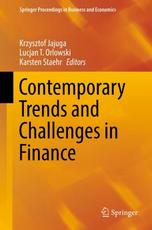Cover of the book Contemporary Trends and Challenges in Finance by Tomasz Blachowicz, Andrea Ehrmann