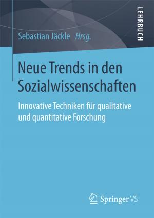 Cover of the book Neue Trends in den Sozialwissenschaften by Hans-Jürgen Arlt, Jürgen Schulz