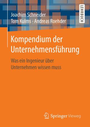 Cover of the book Kompendium der Unternehmensführung by Francesco Tafuro, Nicole Franzen