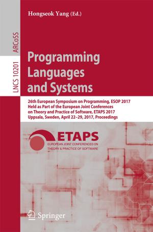 Cover of the book Programming Languages and Systems by Valentin Crastan