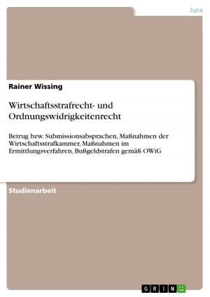 Cover of the book Wirtschaftsstrafrecht- und Ordnungswidrigkeitenrecht by Christian Weber
