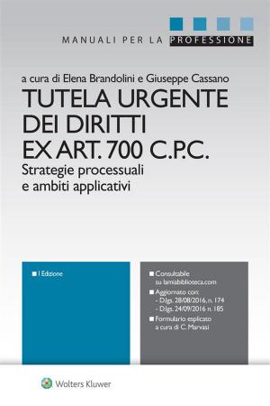 Book cover of Tutela urgente dei diritti ex Art. 700 C.P.C.