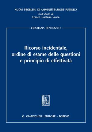 Cover of the book Ricorso incidentale, ordine di esame delle questionie principio di effettività by Giorgia Anna Parini
