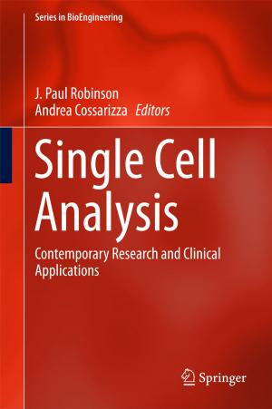 Cover of the book Single Cell Analysis by Iraj Sadegh Amiri, Abdolkarim Afroozeh