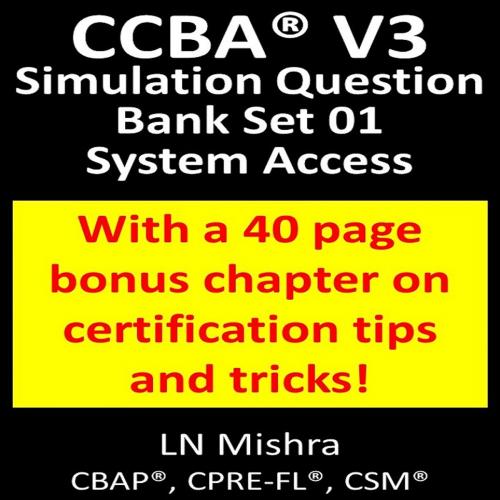 Cover of the book CCBA V3 -Simulation Test-Set-1 by LN Mishra, Adaptive Processes