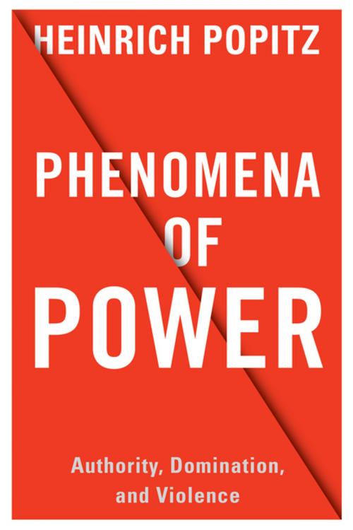 Cover of the book Phenomena of Power by Heinrich Popitz, Columbia University Press