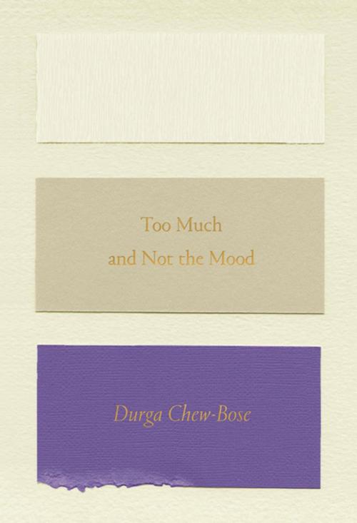 Cover of the book Too Much and Not the Mood by Durga Chew-Bose, Farrar, Straus and Giroux