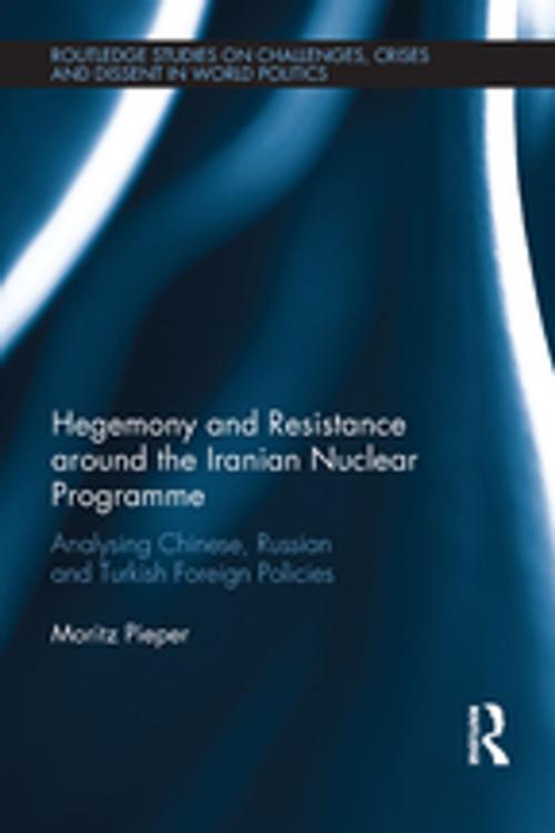 Cover of the book Hegemony and Resistance around the Iranian Nuclear Programme by Moritz Pieper, Taylor and Francis