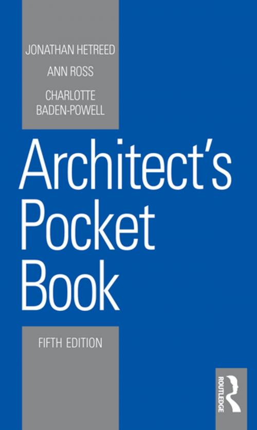 Cover of the book Architect's Pocket Book by Jonathan Hetreed, Ann Ross, Charlotte Baden-Powell, Taylor and Francis
