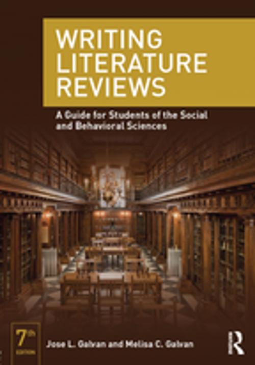 Cover of the book Writing Literature Reviews by Jose L. Galvan, Melisa C. Galvan, Taylor and Francis