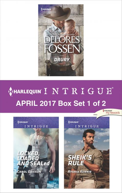 Cover of the book Harlequin Intrigue April 2017 - Box Set 1 of 2 by Delores Fossen, Carol Ericson, Ryshia Kennie, Harlequin