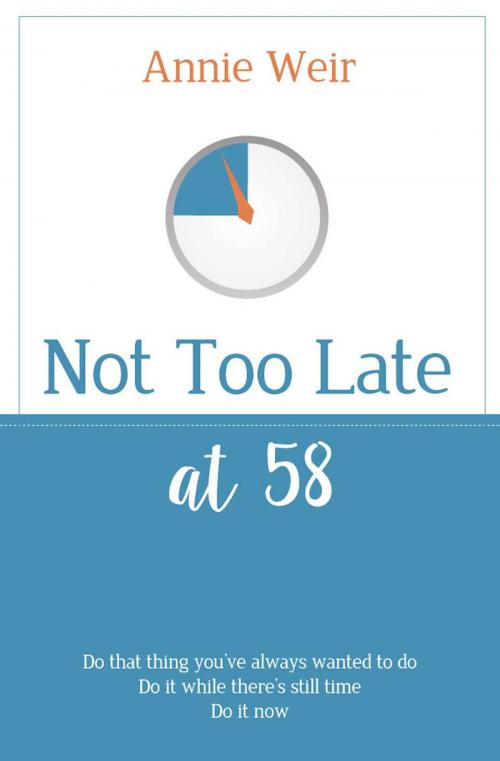 Cover of the book Not Too Late at 58 by Annie Weir, Annie Weir