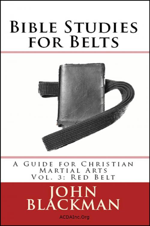 Cover of the book Bible Studies for Belts: A Guide for Christian Martial Arts Vol. 3: Red Belt by John Blackman, American Christian Defense Alliance, Inc.
