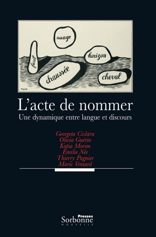 Cover of the book L'acte de nommer by Collectif, Presses Sorbonne Nouvelle via OpenEdition