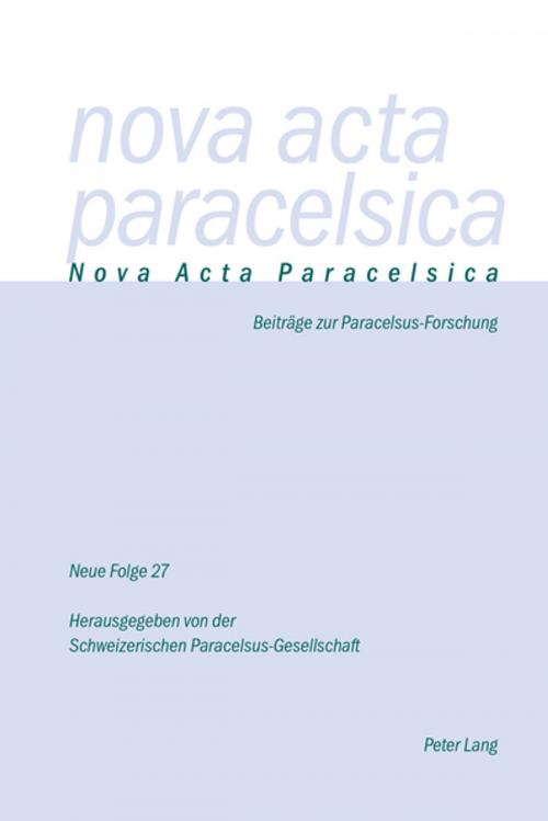 Cover of the book Nova Acta Paracelsica by , Peter Lang