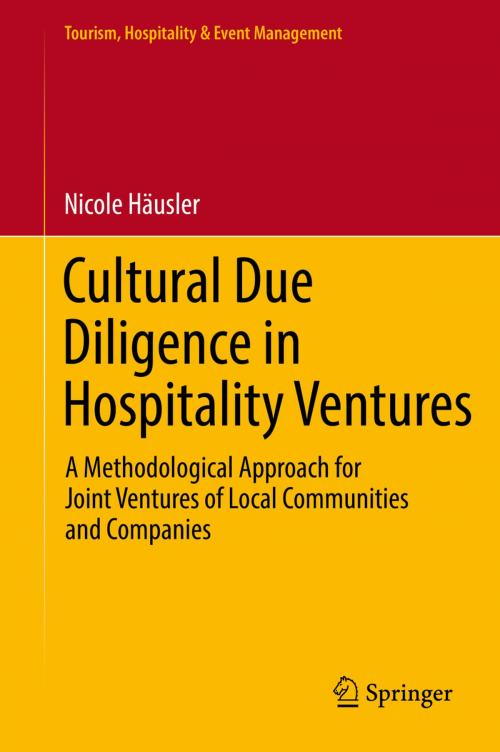 Cover of the book Cultural Due Diligence in Hospitality Ventures by Nicole Häusler, Springer International Publishing